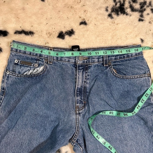 Calvin Klein Women’s Light Wash Vintage High Rise Bootcut Denim Jeans Size 14 - Picture 7 of 8
